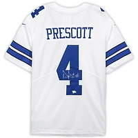 Dak Prescott Dallas Cowboys Autographed White Nike Limited Jersey