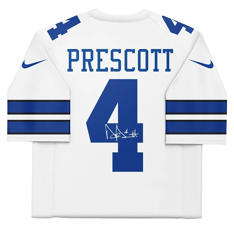 Dak Prescott Dallas Cowboys Autographed White Nike Limited Jersey