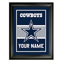 Cadre d'équipe personnalisé Dallas Cowboys 12'' x 16''