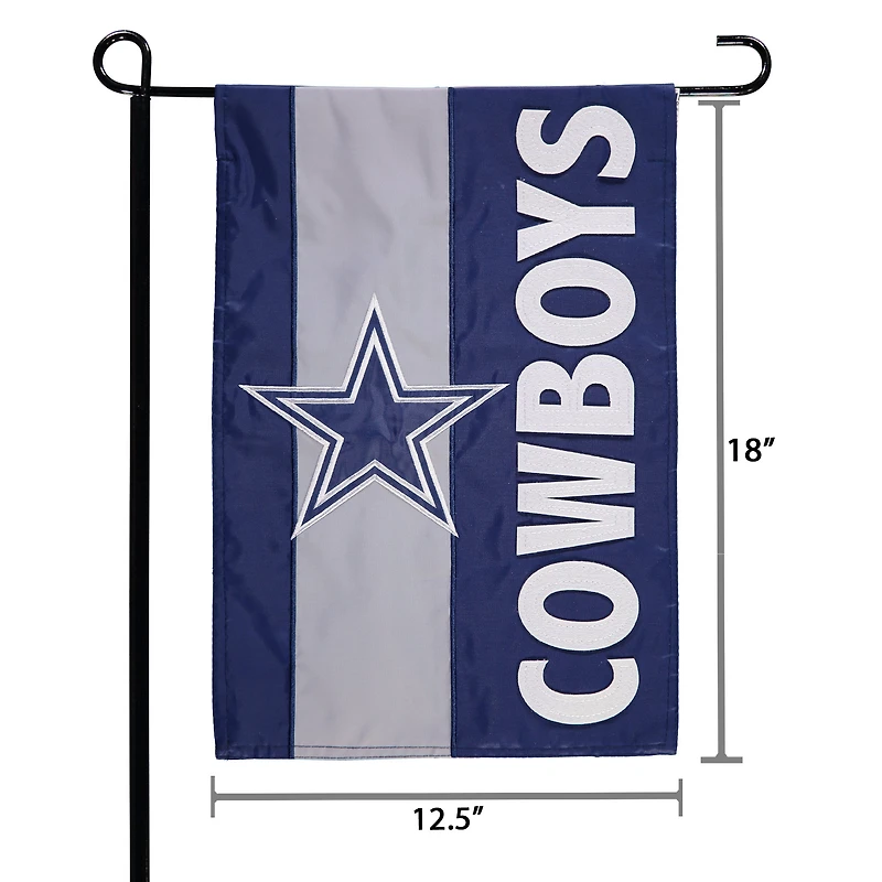 Drapeau de jardin décoratif Dallas Cowboys 12,5 po x 18 po