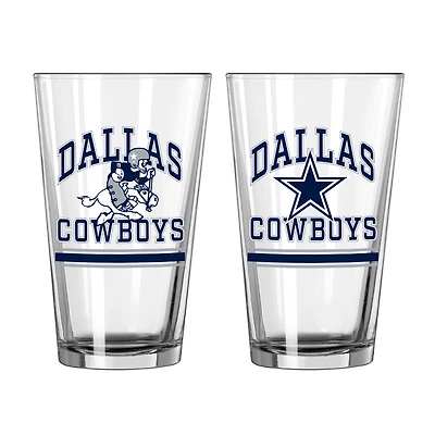 Dallas Cowboys 16oz. Pint Glass Two Pack