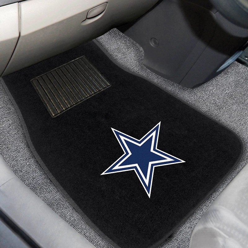 Ensemble de tapis de voiture brodés Dallas Cowboys (2 pièces)