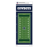 Dallas Cowboys - Tableau de croissance des décalcomanies repositionnables sur le terrain de 24'' x 60''