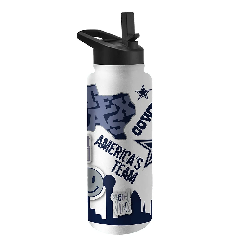 Cowboys de Dallas 34 oz. Bouteille Quencher native
