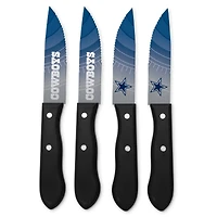 Ensemble de 4 couteaux à steak en acier inoxydable Dallas Cowboys