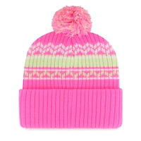 Dallas Cowboys '47 Female Youth NFL Girls Polar Vortex Cuffed Pom Knit - Pink