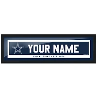 Cadre de barre de nom personnalisé Dallas Cowboys 6'' x 22''