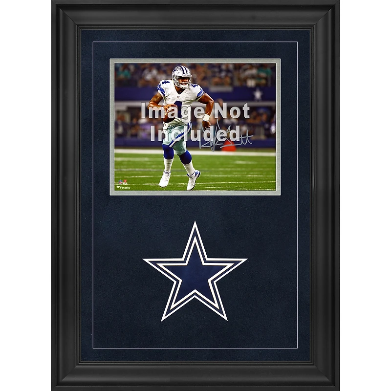 Cadre photo horizontal de luxe 8'' x 10'' Dallas Cowboys avec logo de l'équipe