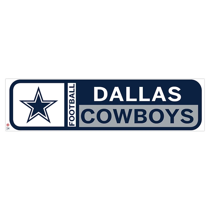 Sticker mural repositionnable avec logo de l'équipe des Cowboys de Dallas 90'' x 23''
