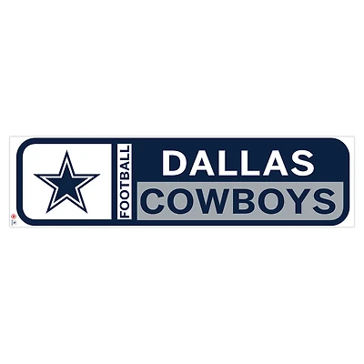 Sticker mural repositionnable avec logo de l'équipe des Cowboys de Dallas 90'' x 23''