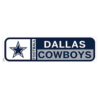 Sticker mural repositionnable avec logo de l'équipe des Cowboys de Dallas 90'' x 23''