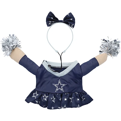 Costume de chien cheerleader des Dallas Cowboys
