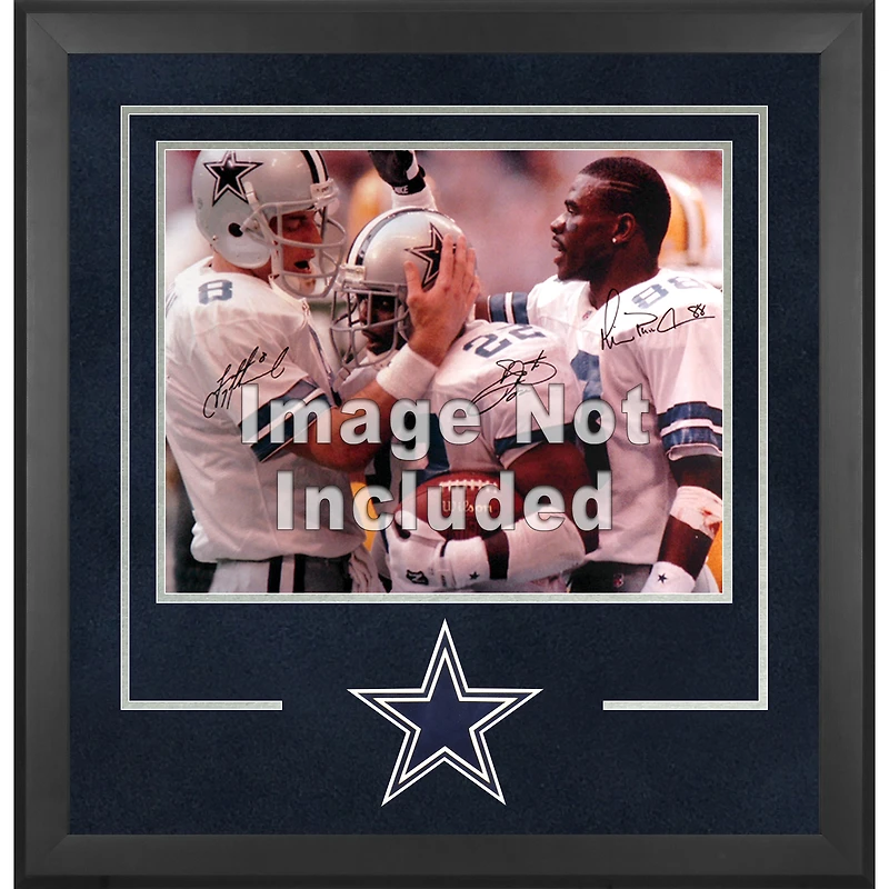 Cadre photo horizontal Deluxe 16'' x 20'' des Cowboys de Dallas avec logo de l'équipe