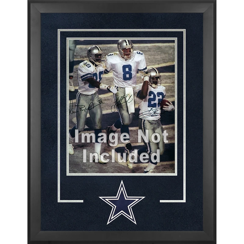 Cadre photo vertical Deluxe 16'' x 20'' des Cowboys de Dallas avec logo de l'équipe