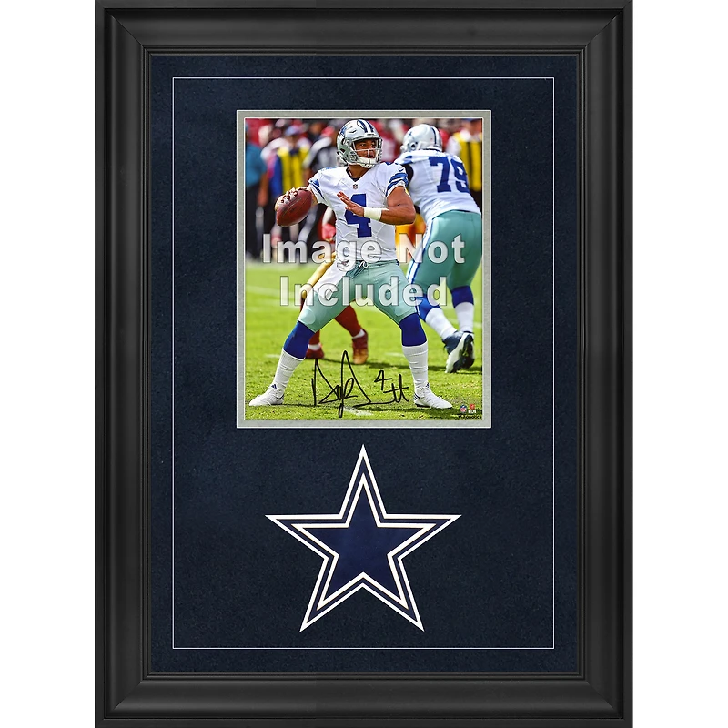 Cadre photo vertical de luxe 8'' x 10'' Dallas Cowboys avec logo de l'équipe