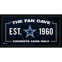 Collage de grottes de fans encadré 10" x 20" des Cowboys de Dallas