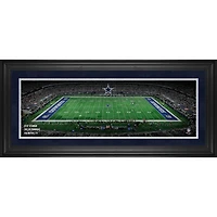 Photographie panoramique encadrée des Cowboys de Dallas (10" x 30") du stade AT&T