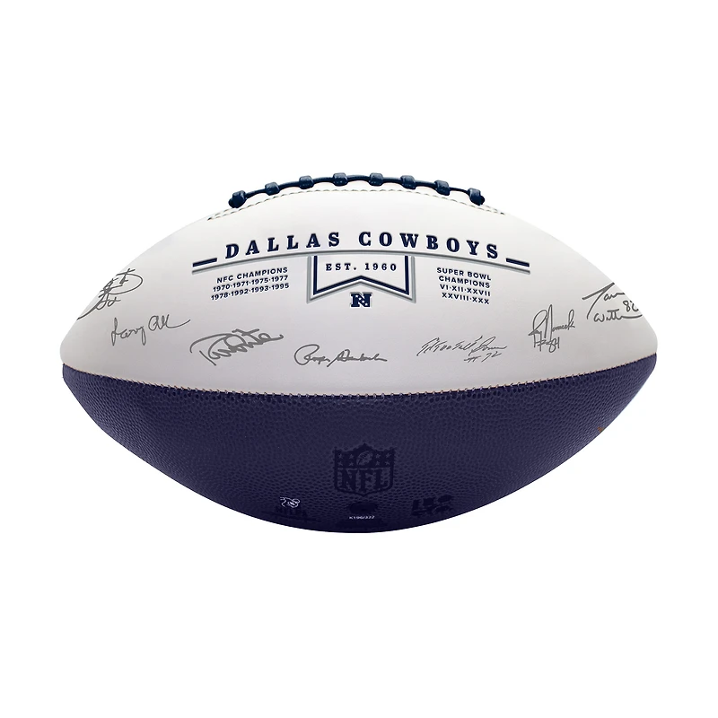 Ballon de football signature des Dallas Cowboys Legends