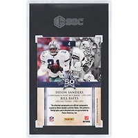 Carte autographiée par Deion Sanders et Bill Bates des Dallas Cowboys, Panini Classics Cowboys 50e anniversaire, 2010, double n° 4, n° 4/15, authentifiée SGC, état 8,5/10