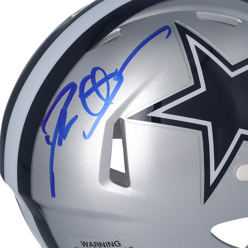 Casque Riddell Speed ​​Mini autographié par Deion Sanders des Dallas Cowboys