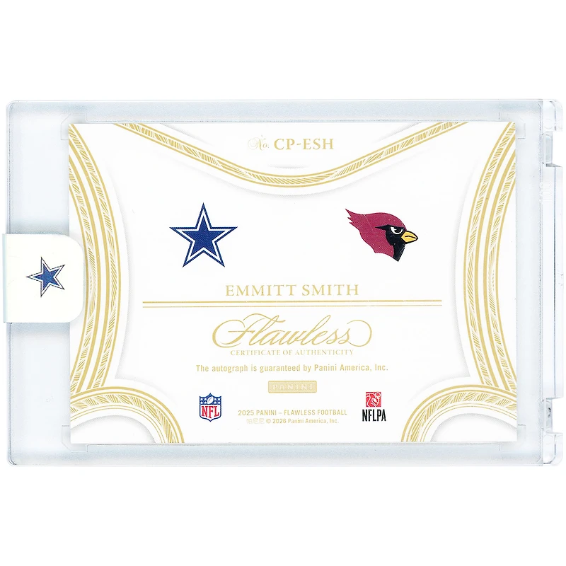 Emmitt Smith Autographed 2025 Panini Flawless Career Progressions #CP-ESH #11/25 Card