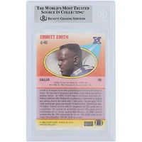 Emmitt Smith Dallas Cowboys Autographed 1990 Fleer Update #U-40 Beckett Fanatics Witnessed Authenticated Rookie Card