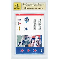 Emmitt Smith Dallas Cowboys Autographed 2010 Panini Playoff Contenders Super Bowl Tickets #50 BGS Authenticated 9.5/10 Card