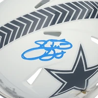Emmitt Smith Dallas Cowboys Autographed 2024 Salute To Service Riddell Speed Mini Helmet