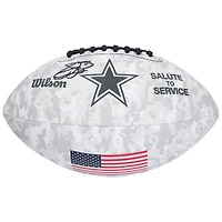 Emmitt Smith Dallas Cowboys Autographed 2024 Salute To Service Wilson Football