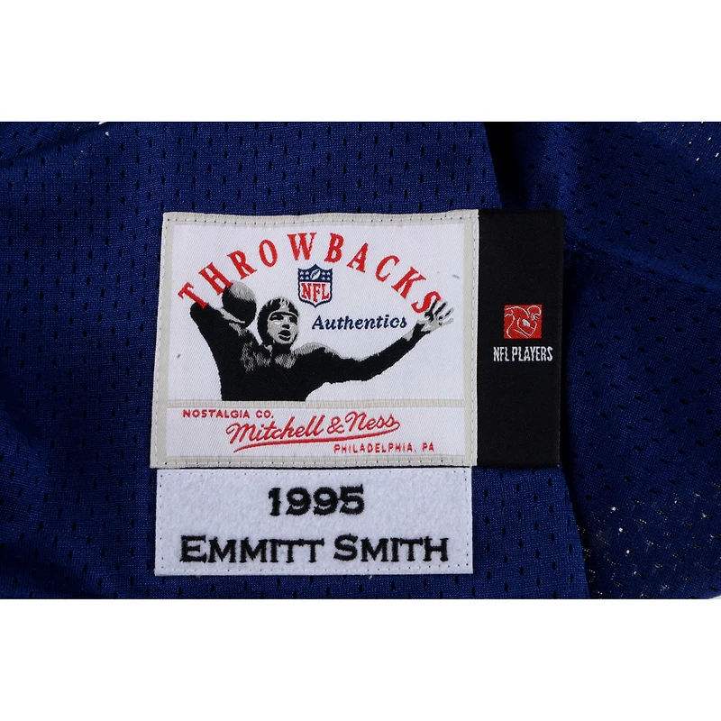 Emmitt Smith Dallas Cowboys Autographed Navy Mitchell & Ness Authentic 1995 Throwback Jersey