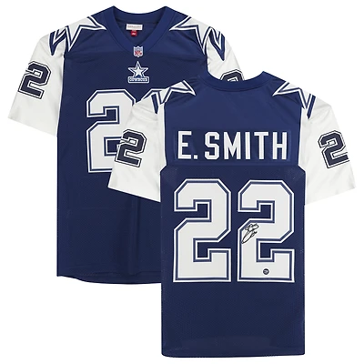 Emmitt Smith Dallas Cowboys Autographed Navy Mitchell & Ness Authentic 1995 Throwback Jersey