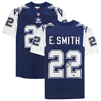 Emmitt Smith Dallas Cowboys Autographed Navy Mitchell & Ness Authentic 1995 Throwback Jersey