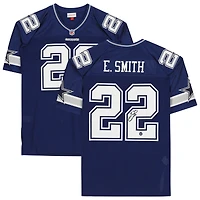 Maillot authentique Mitchell & Ness autographié par Emmitt Smith des Dallas Cowboys