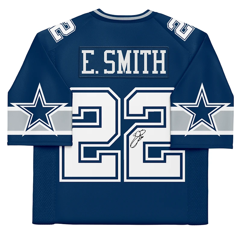 Maillot authentique Mitchell & Ness autographié par Emmitt Smith des Dallas Cowboys