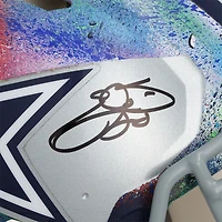 Emmitt Smith Dallas Cowboys Autographed Riddell Speed Authentic Helmet - Art by Shawn Voelker - NF70444443