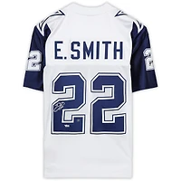 Emmitt Smith Dallas Cowboys Autographed White Mitchell & Ness Authentic 1995 Throwback Authentic Jersey