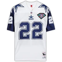 Emmitt Smith Dallas Cowboys Autographed White Mitchell & Ness Authentic 1995 Throwback Authentic Jersey