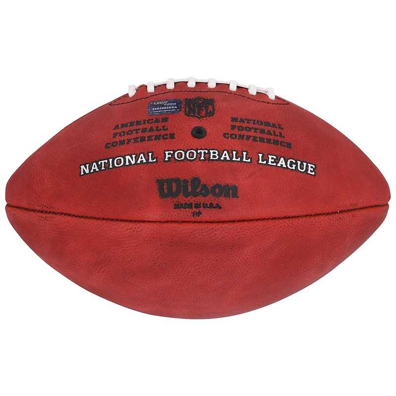 Ballon de football Wilson Duke en couleur, autographié par Emmitt Smith des Dallas Cowboys, avec inscription « HOF 2010 ».