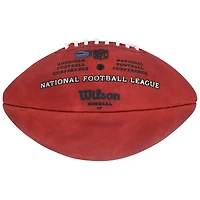 Ballon de football Wilson Duke en couleur, autographié par Emmitt Smith des Dallas Cowboys, avec inscription « HOF 2010 ».