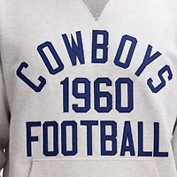 Sweat-shirt Fanatics Heather Gray Dallas Cowboys Iconic Fleece à poche