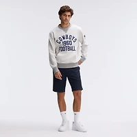 Sweat-shirt Fanatics Heather Gray Dallas Cowboys Iconic Fleece à poche
