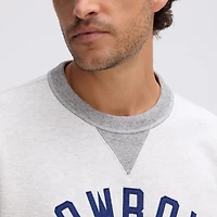 Sweat-shirt Fanatics Heather Gray Dallas Cowboys Iconic Fleece à poche