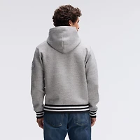 Sweat à capuche Fanatics Heather Gray Dallas Cowboys Iconic bords en polaire