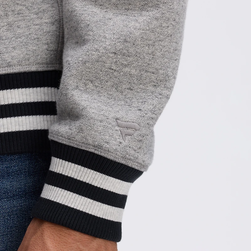 Fanatics Heather Gray Dallas Cowboys IconicFleece Tipped Hoodie