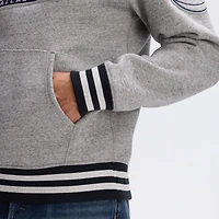 Fanatics Heather Gray Dallas Cowboys IconicFleece Tipped Hoodie