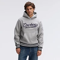 Fanatics Heather Gray Dallas Cowboys IconicFleece Tipped Hoodie