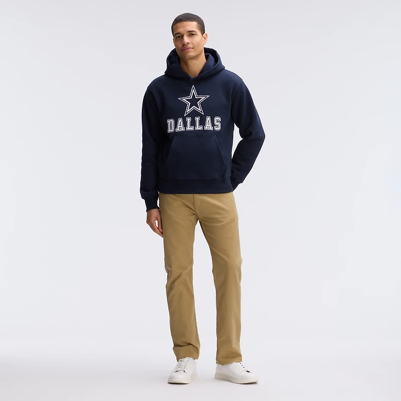 Sweat à capuche floqué Fanatics Navy Dallas Cowboys IconicFleece