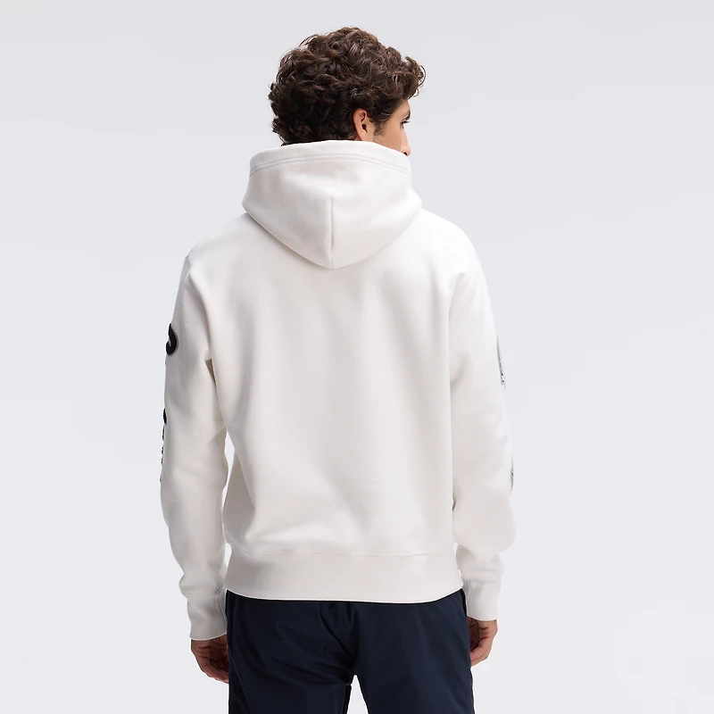 Sweat à capuche en polaire emblématique des Dallas Cowboys couleur avoine de Fanatics