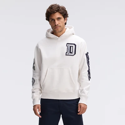 Sweat à capuche en polaire emblématique des Dallas Cowboys couleur avoine de Fanatics