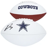 George Pickens Dallas Cowboys Autographed Franklin White Panel Football